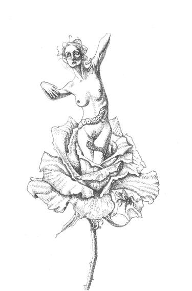 375x568 The Sick Rose Drawing - Sick Drawings