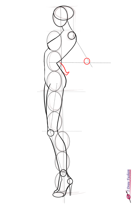 450x700 How To Draw Side View Pose I Draw Fashion - Side Drawing