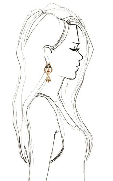 368x589 Drawing Side Profile Girl Sketch Inspiration Drawings, Art - Side Drawing