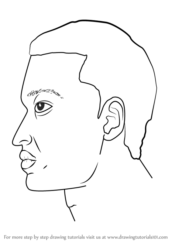 566x800 Learn How To Draw Face From The Side - Side Face Drawing