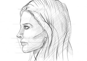 300x210 Simple Side Face Drawing Side Of Face Drawing At Getdrawings - Side Face Drawing