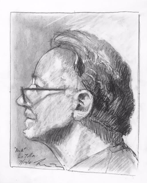 514x640 Profile Portrait Demonstrations Drawing On The Right Side - Side Portrait Drawing