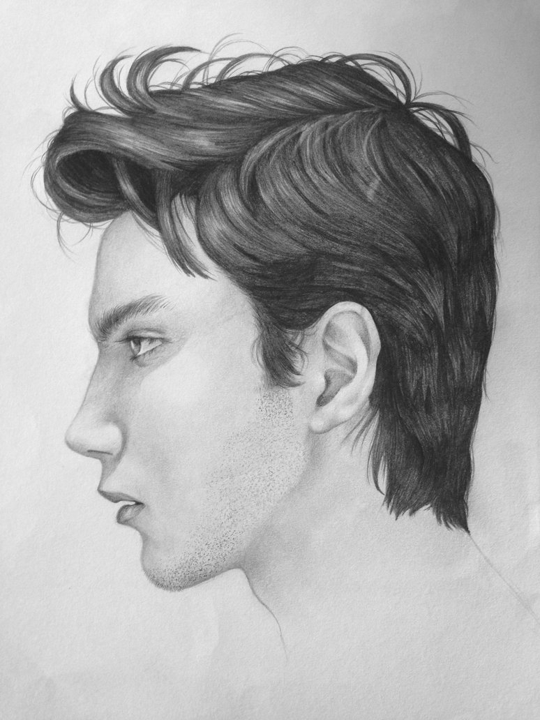 774x1032 Side Portrait Drawing Side Portrait - Side Portrait Drawing