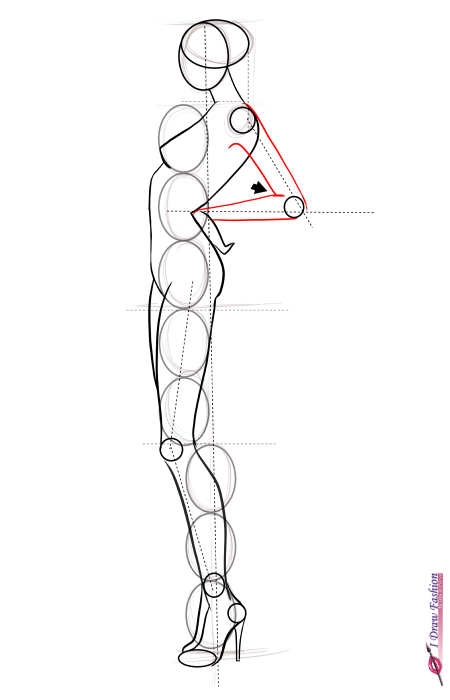 450x700 How To Draw Side View Pose Drawing Drawings, Fashion Design - Side Pose Drawing