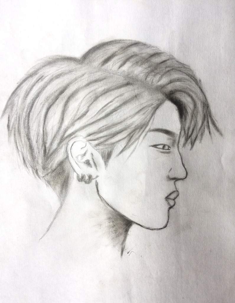 796x1024 Jimin Side Profile Drawing Army's Amino - Side Profile Drawing