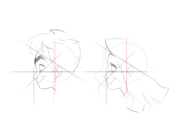 600x450 Cartoon Fundamentals How To Draw A Cartoon Face Correctly - Side Profile Drawing