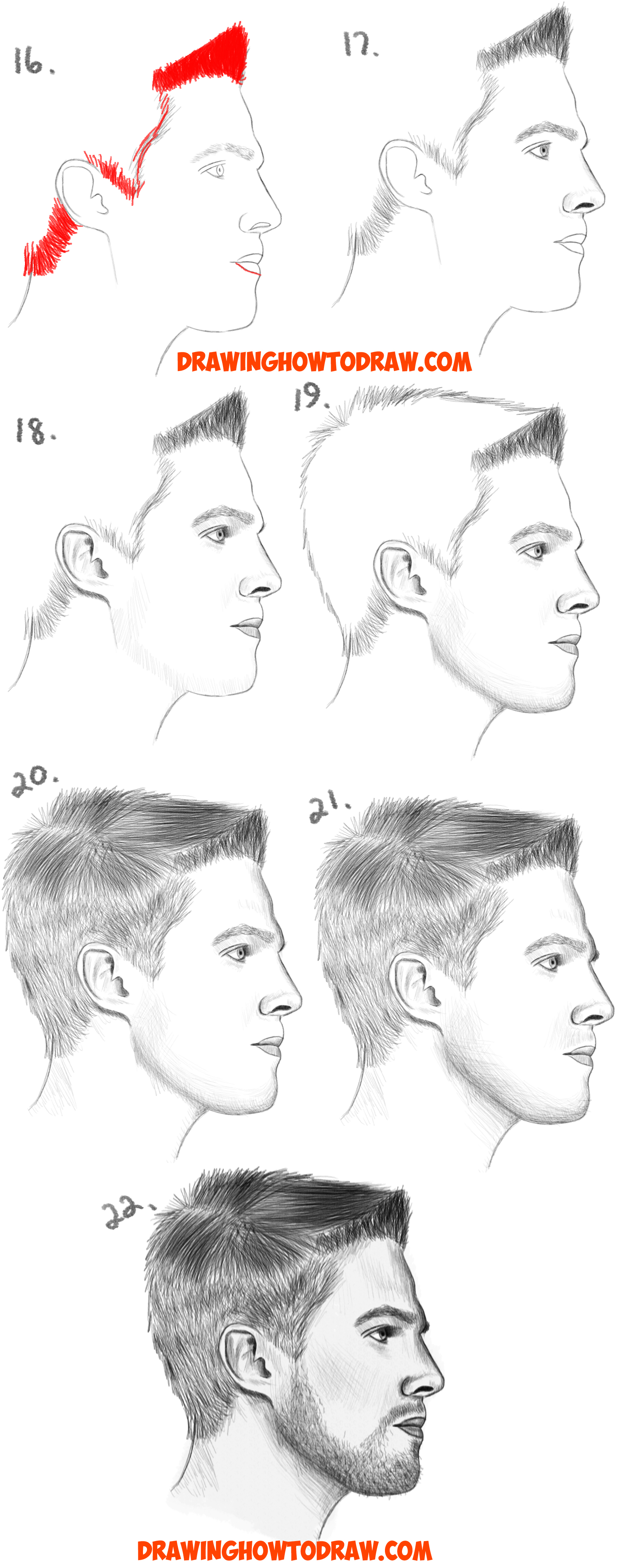 1568x3960 How To Draw A Face From The Side Profile View - Side Profile Face Drawing