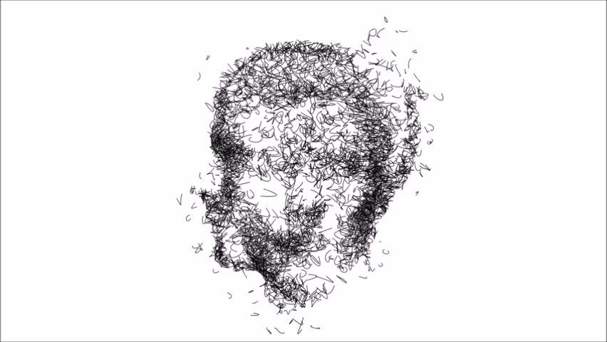 852x480 Royalty Free Side Profile Face Sketch Video Footage And Clips - Side Profile Face Drawing