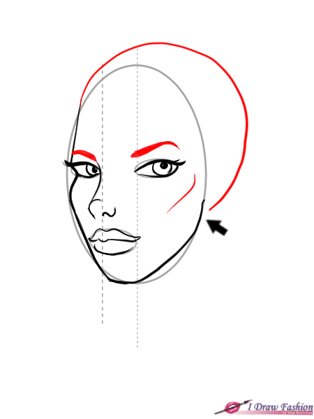 450x600 Draw A View Face I Draw Fashion - Side Profile Face Drawing