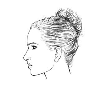 311x311 How To Draw A Female Face In Profile Sharenoesis Drawing - Side Profile Face Woman Drawing