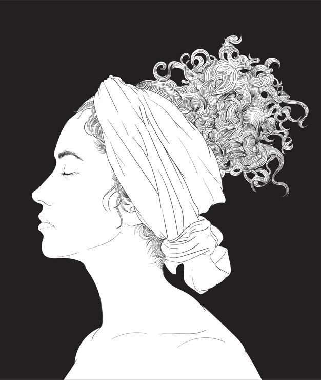 626x740 Side Face Vectors, Photos And Free Download - Side Profile Face Woman Drawing