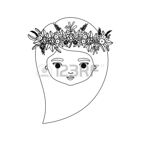 450x450 Side Profile Face Woman Drawing - Side Profile Face Woman Drawing