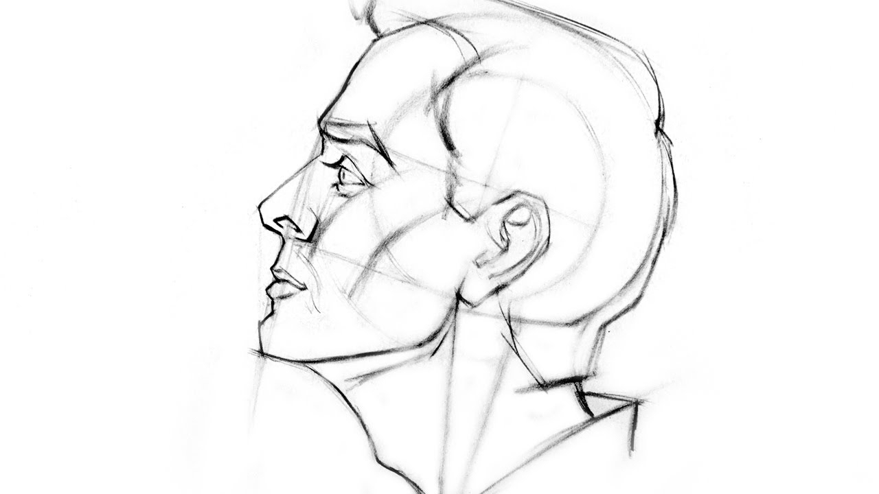 1280x720 Tag Side Profile Face Woman Drawing - Side Profile Face Woman Drawing