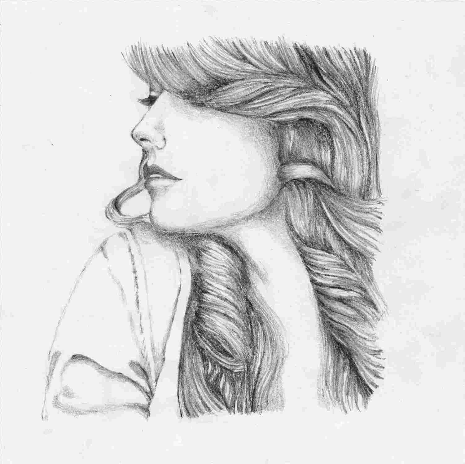 1501x1497 Side View Face Drawing Black Girl - Side View Face Drawing