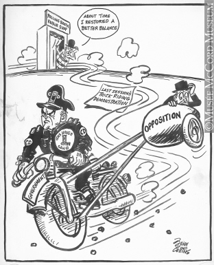 312x385 more weight for the sidecar drawing, cartoon - Sidecar Drawing