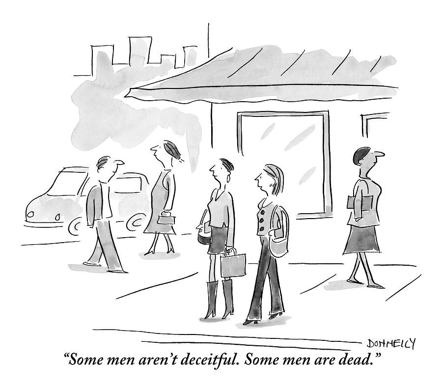 900x794 Two Women Talking To Each Other On A Sidewalk Drawing - Sidewalk Drawing