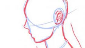 280x158 How To Draw Sideways Anime Face Step - Sideways Face Drawing