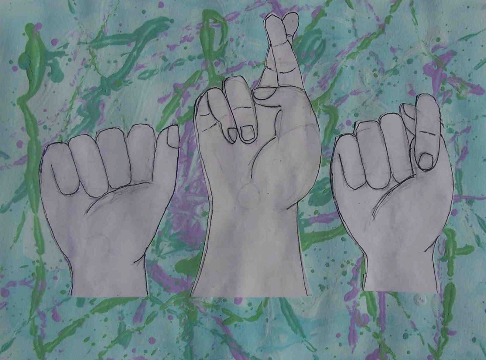 1600x1186 create art with mrs p! drawing american sign language hands - Sign Language Drawings