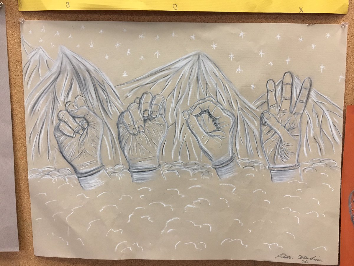 1200x900 mrs tummillo on twitter art iii sign language hand drawings - Sign Language Drawings