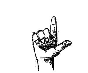 300x250 loser hand signal drawing - Signal Drawing