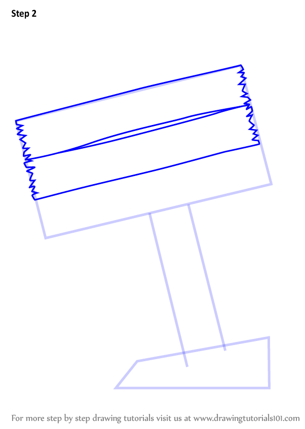 602x848 Learn How To Draw A Signpost - Signpost Drawing