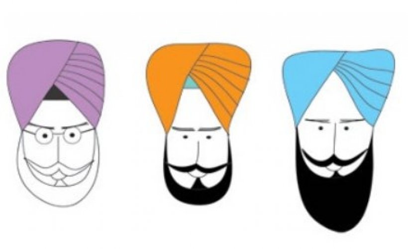 820x500 how to a bearded turbaned sikh sikhnet - Sikh Drawing