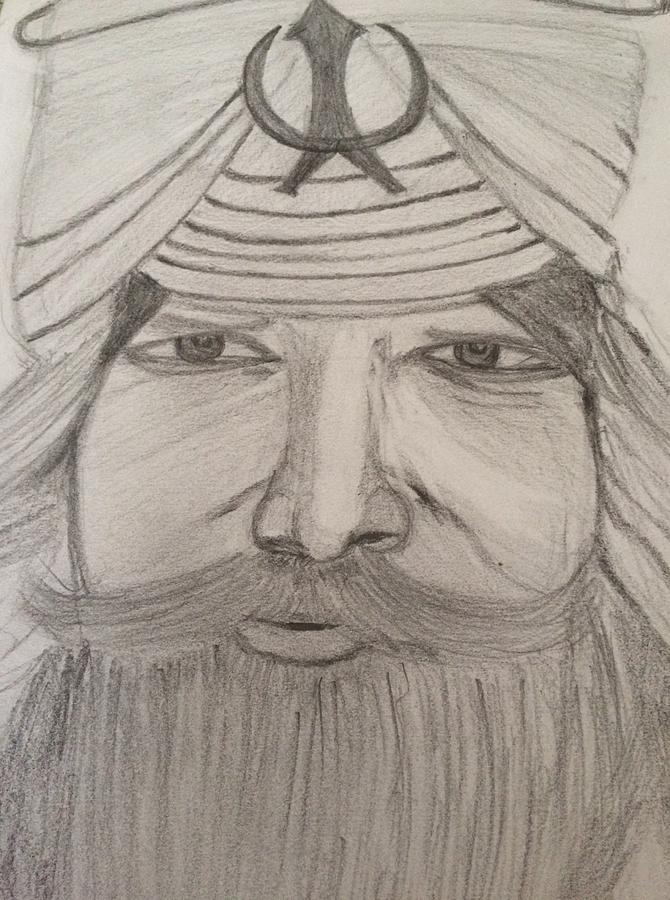 670x900 sikh khalsa drawing - Sikh Drawing