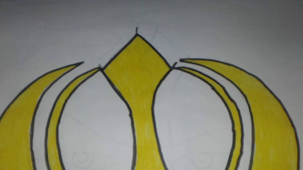 1280x720 sikh symbol draw and colour in drawing - Sikh Drawing
