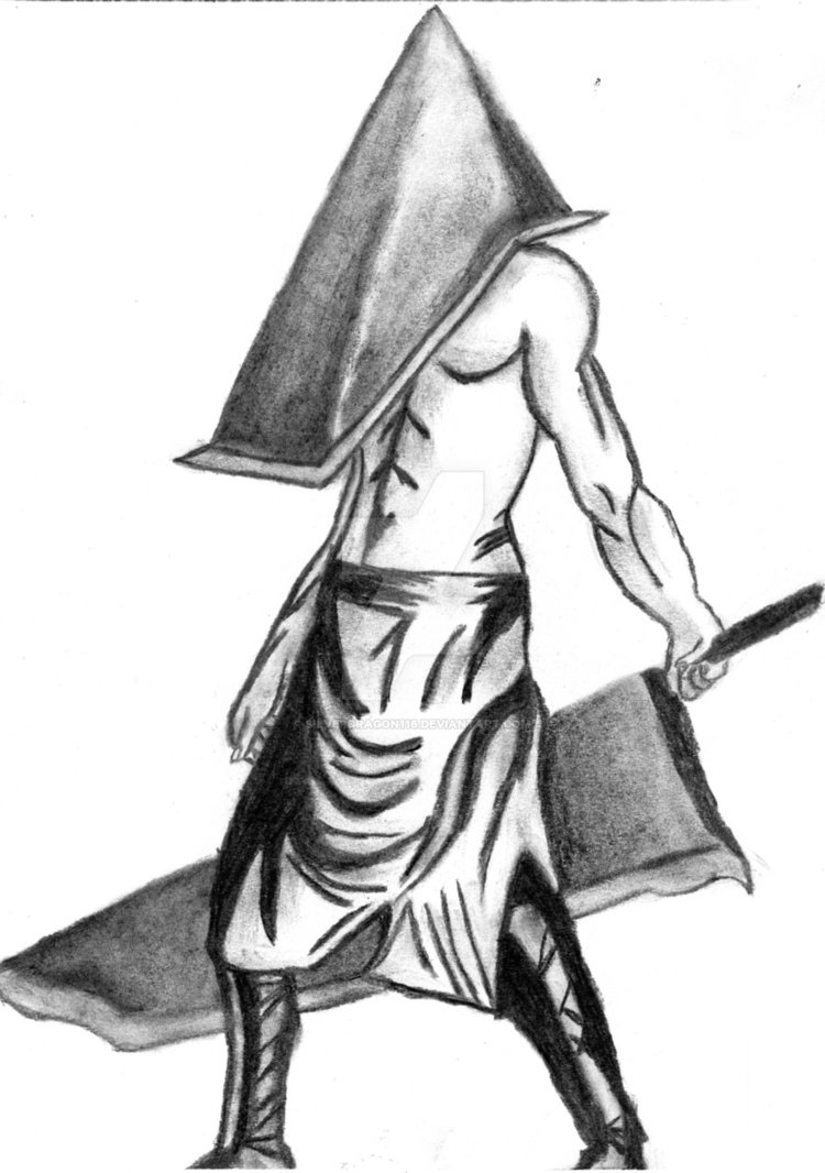 750x1066 pyramid head - Silent Hill Drawings