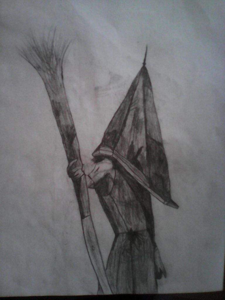 768x1024 pyramid head drawing the silent amino amino - Silent Hill Drawings
