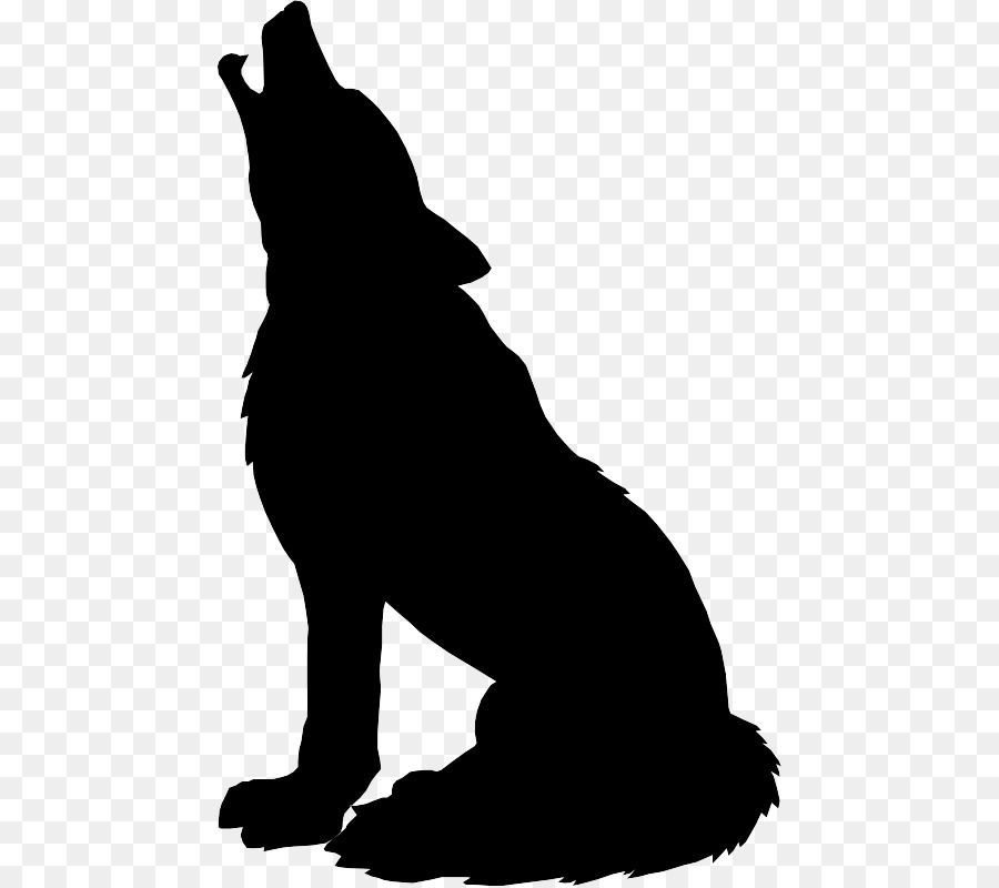 900x800 Gray Wolf Silhouette Drawing Clip Art - Silhouette Drawing