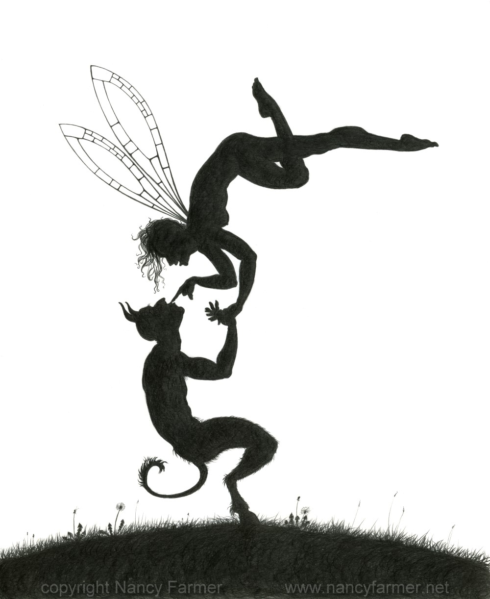 1000x1222 two's company art - Silhouette Drawing