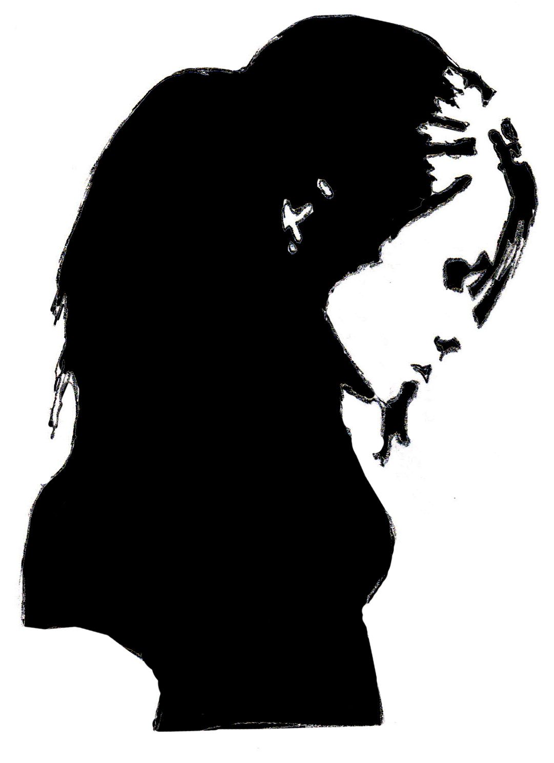 1081x1489 nwa drawing silhouette for free download - Silhouette Drawing
