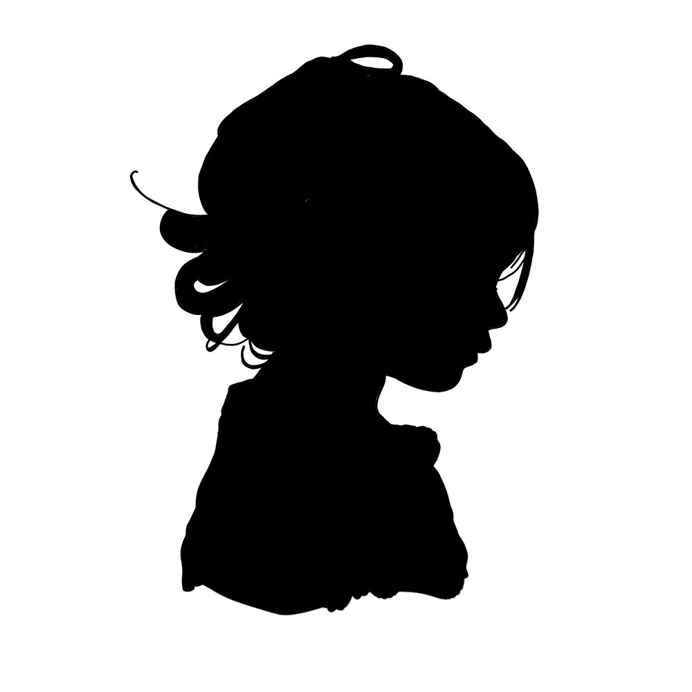 1000x1000 Digital Silhouette Drawing Mara Sprafkin Draws - Silhouette Drawing