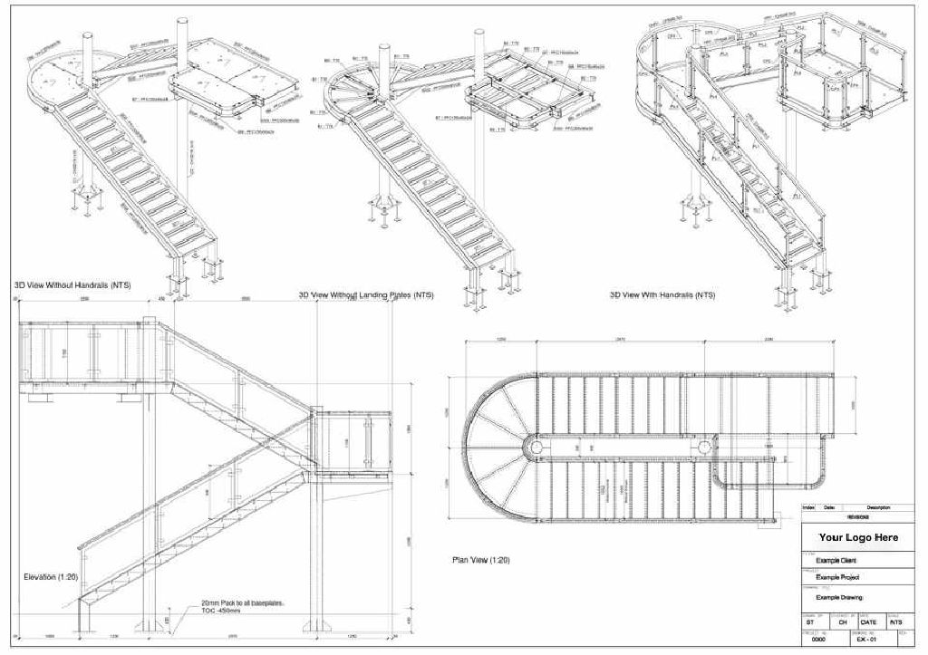 1024x723 structural fabrication drawing - Silicon Drawing