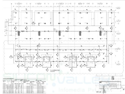 500x376 structure foundation plan drawing - Silicon Drawing