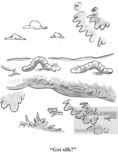 400x522 silkworm cartoons and comics - Silkworm Drawing