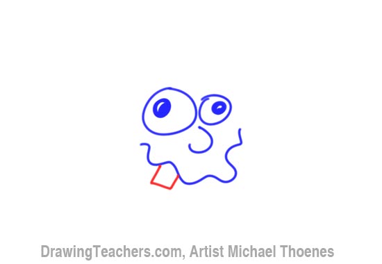 550x380 how to draw a funny face goof - Silly Face Drawing