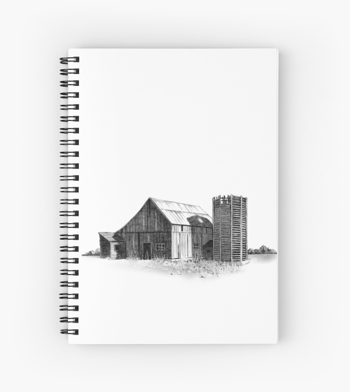 1171x1313 old barn and wooden silo, pencil drawing, farm, country spiral - Silo Drawing