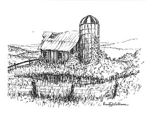 Silo Drawing at PaintingValley.com | Explore collection of Silo Drawing