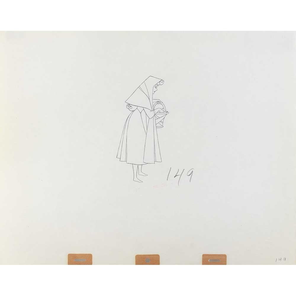 1000x1000 sleeping beauty original cel - Silver Drawings