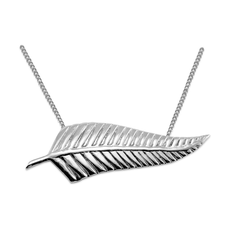 800x800 silver fern pendant necklace - Silver Fern Drawing