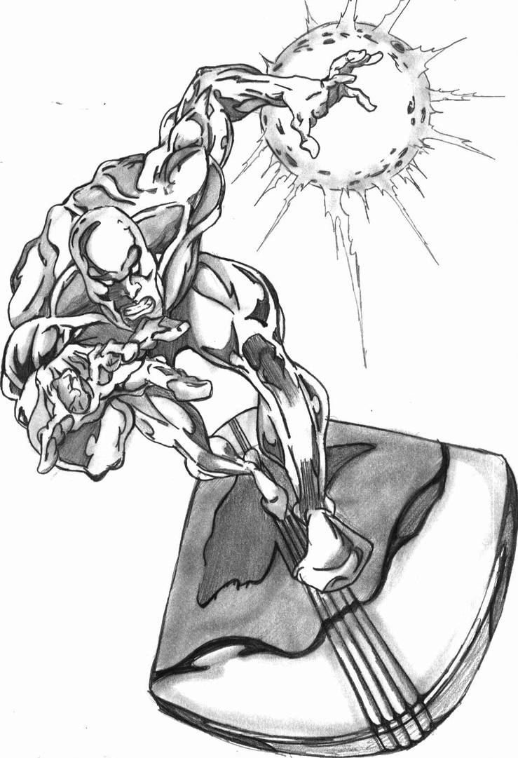 739x1081 silver surfer - Silver Surfer Drawing