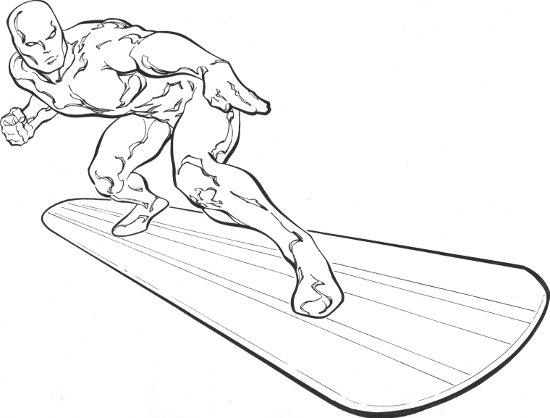 550x418 silver surfer messages from marz - Silver Surfer Drawing