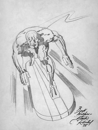 400x531 surfer sketches kirby dynamics - Silver Surfer Drawing