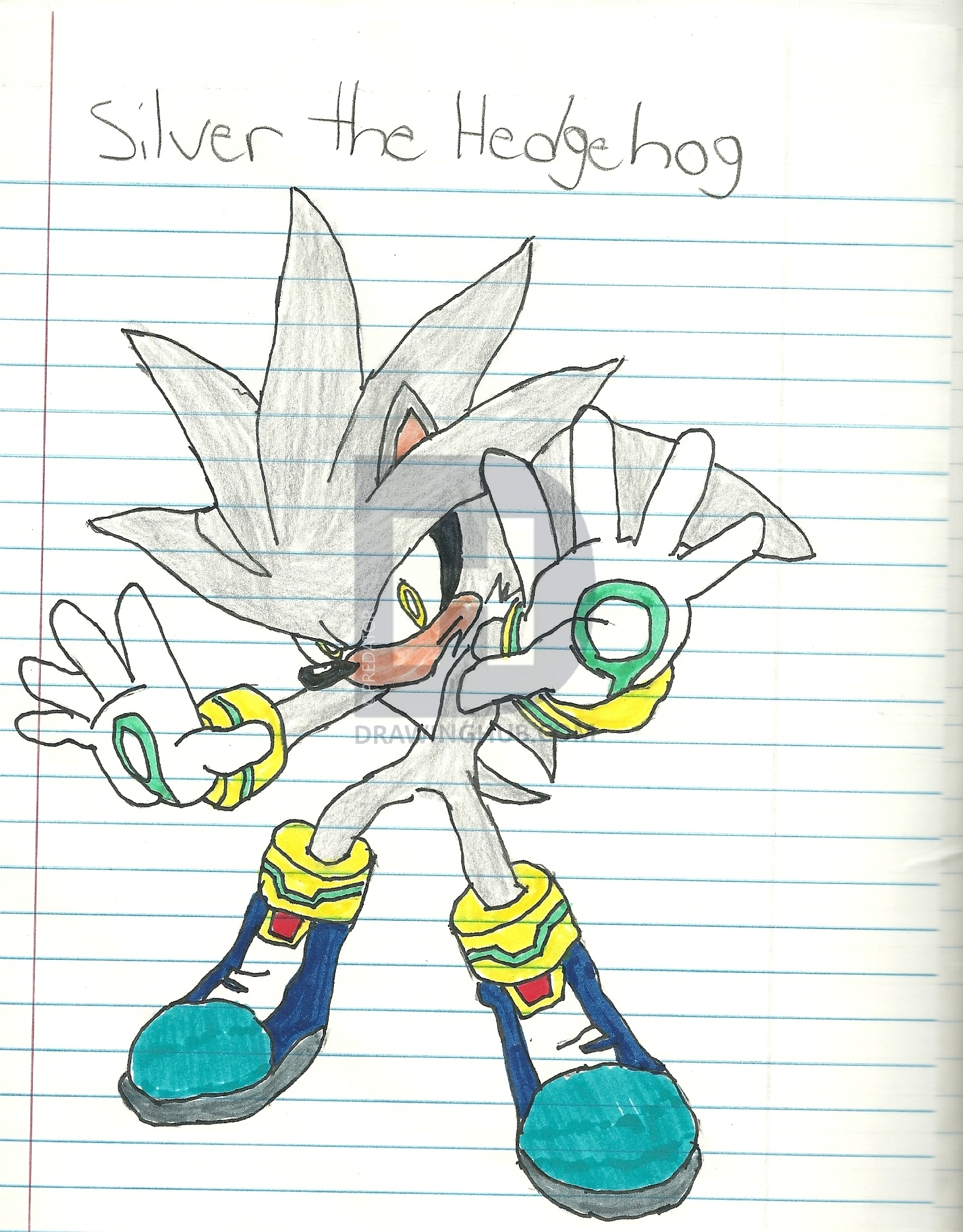 How To Draw Silver The Hedgehog Easy alter playground