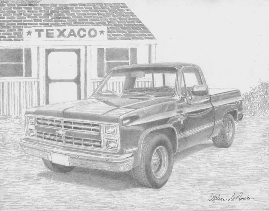 Chevy Silverado Sketch at PaintingValley.com | Explore collection of