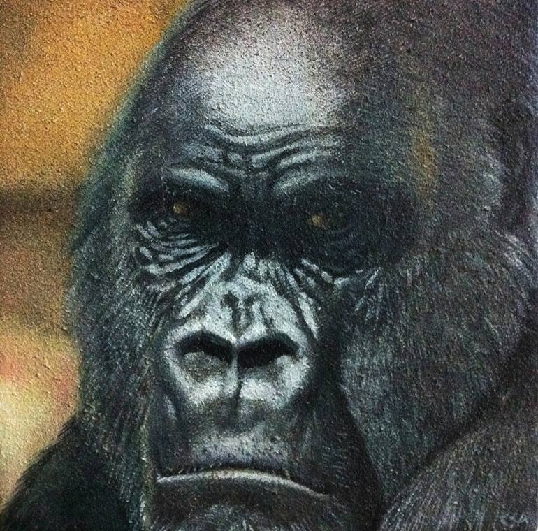 770x760 Silverback Gorilla Painting - Silverback Gorilla Drawing