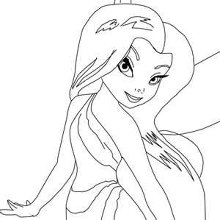 764x762 Silvermist Fairy Disney Coloring Pages For Kid - Silvermist Drawing