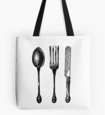 210x230 silverware drawing tote bags redbubble - Silverware Drawing